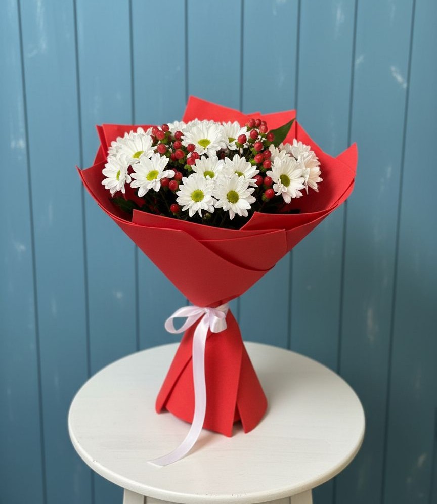 Букет цветов из: Хризантемы в Троицке