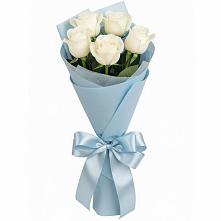 Букет 5 Белых роз Проуд #REPLACE_PRED# Троицке