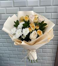 Букет цветов из:  Розы и Хризантемы в Троицке