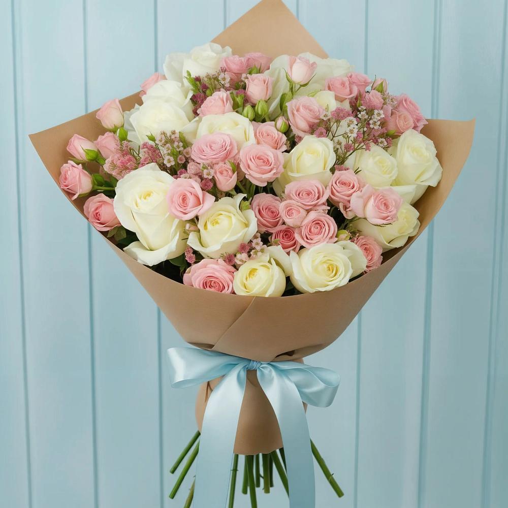 Букет цветов из: Розы в Троицке