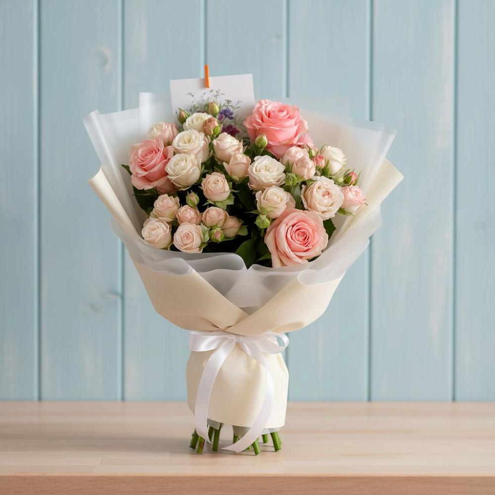 Букет цветов из: Розы в Троицке