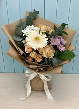 Букет цветов из:  Герберы и Хризантемы в Троицке