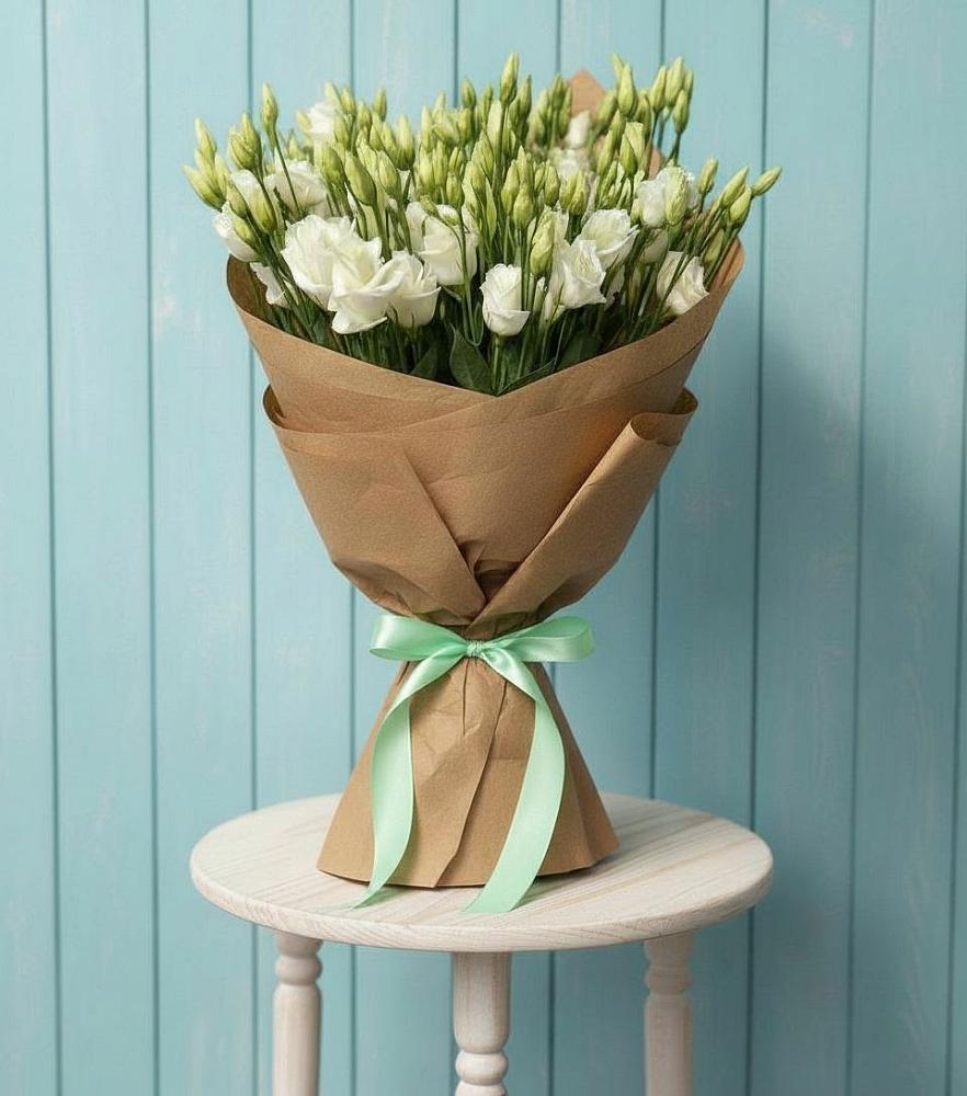 Букет цветов из: Лизиантусы в Троицке