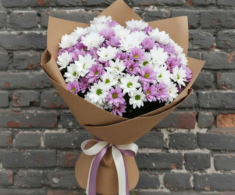 Букет цветов из: Хризантемы в Троицке