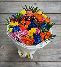 Букет цветов из:  Розы и Хризантемы в Троицке