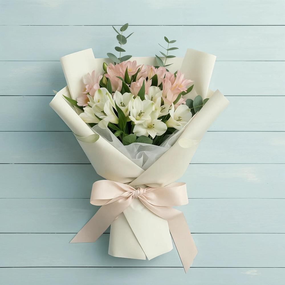 Букет цветов из: Альстромерии в Троицке