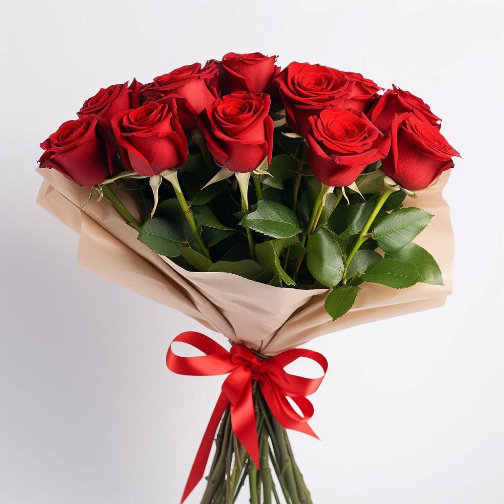 Букет 11 Красных роз Эдлесс Лав в Троицке